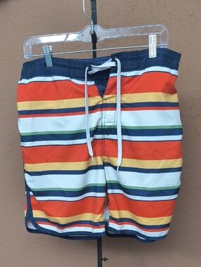Dockers Men's Swim Board Shorts Stripes Size Medium